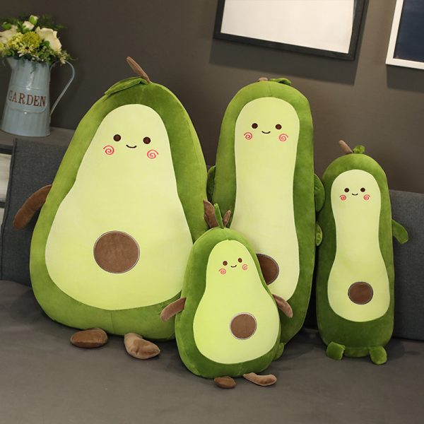 Cute avocado plush toy sleeping pillow cushion (5)
