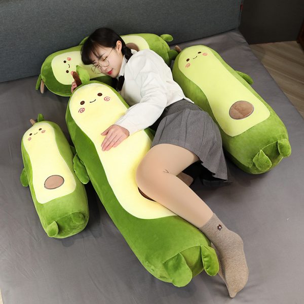 Cute avocado plush toy sleeping pillow cushion (6)